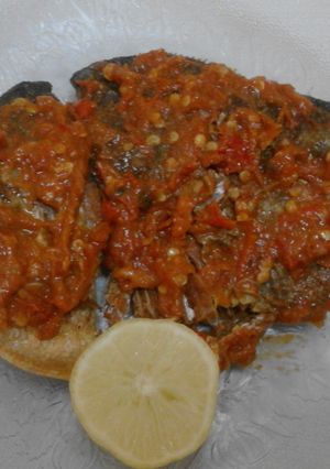 Foto resep Ikan Bawal geprek sambal trasi