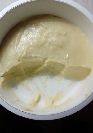 Una foto de Flan de crema o postre de vainilla
