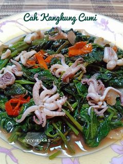 Foto resep Cah Kangkung Cumi