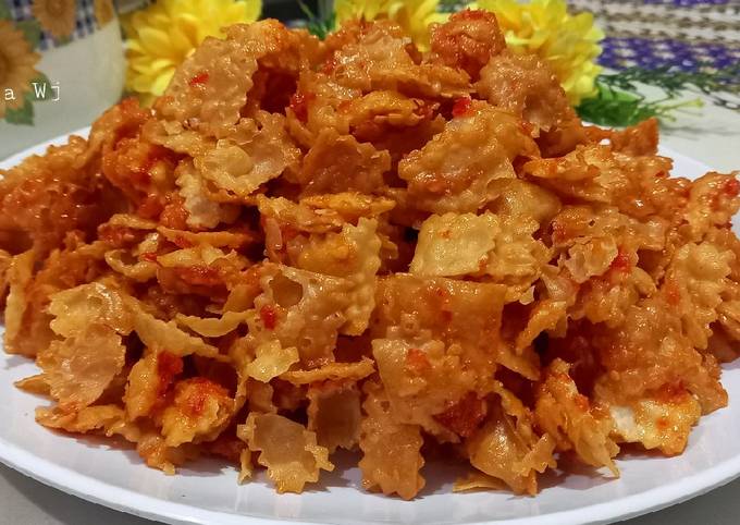 Resep Keripik Kulit Pangsit Manis Pedas Oleh Cikgu Er Cookpad