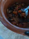 Caldo de verdura y  solla texturizada rápido y muy nutritivo para la ciudad y poco tiempo