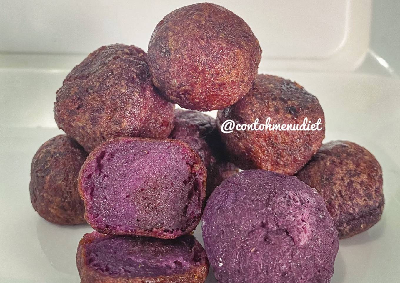 Bola Ubi Diet No Tepung No Gula No Minyak jahat