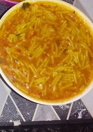 صورة لوصفة شعيرية بالمرقة لهد البرد