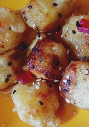 A picture of Crispy banana fritters.
