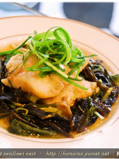 麻辣黑菇醬清蒸魴魚排.柯媽媽の植物燕窩 的食譜成品照片