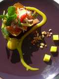 Asian Green Mango Salad with Water Cress and Mango Dressing