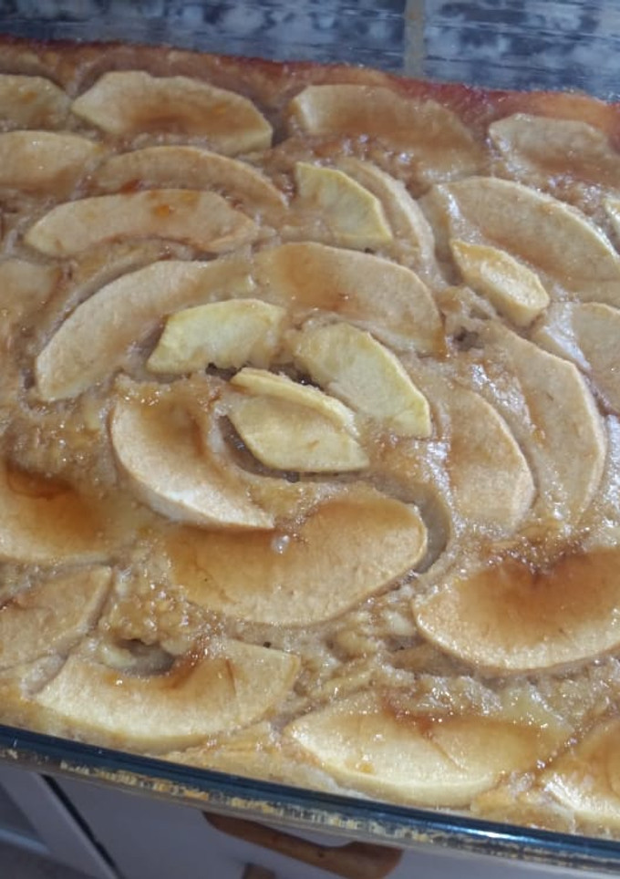 Una foto de Torta de manzana tierna superfácil