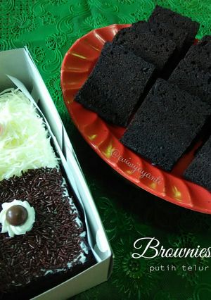 Foto resep Brownies Kukus Putih Telur