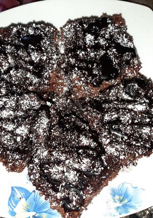 O poză a rețetei Negrese cu glazură de cacao.
