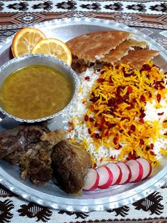 عکسی از دستور چلو گوشت😋😋😋