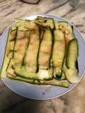 Zucchine marinate gravlax style