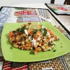 A picture of Black-eyed peas salad or lobia salad.