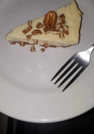 Una foto de Pay de queso al sartén saludable