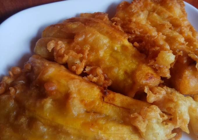 Pisang goreng kriuk..tepung pisang goreng homemade