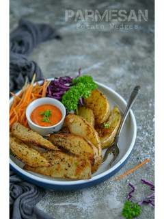 Foto resep Parmesan potato wedges