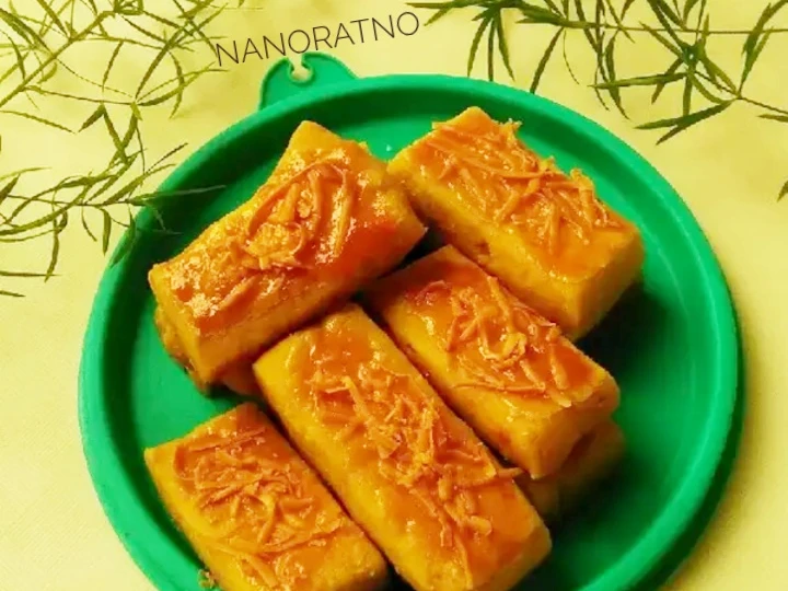 Cara Mudah Menyiapkan Resep Kaastangel keju cheddar (eggless) yang Sempurna Anti Ribet, Lezat Sekali