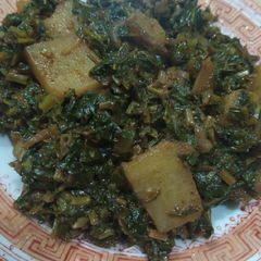 A picture of Simple aloo methi.