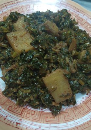 A picture of Simple aloo methi.