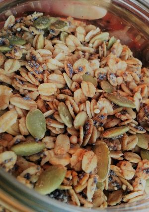 A picture of Gingerbread Granola.