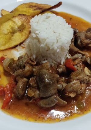 Una foto de Tripas de cerdo en salsa