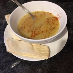 A picture of Spicy Apple and parsnip soup.