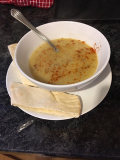 A picture of Spicy Apple and parsnip soup.