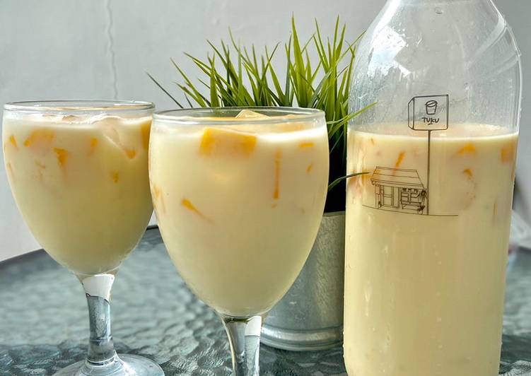 {Resep Easy mango drink Kekinian