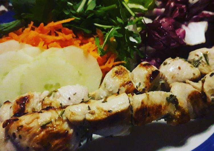 Recipe of Quick Souvlaki di pollo 🇬🇷🇬🇷🇬🇷