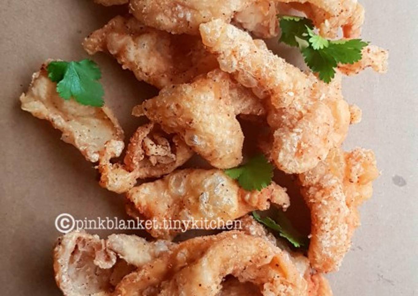 Crispy chicken skin