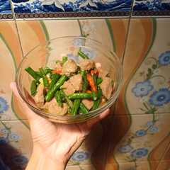 รูปของ Tumis kacang panjang bakso