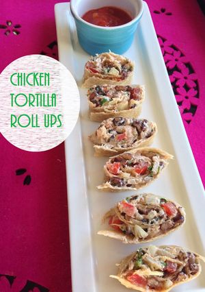 A picture of Chicken Tortilla Roll Ups.