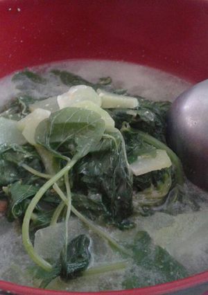 Foto resep Bobor bayam jipan(labu siam)