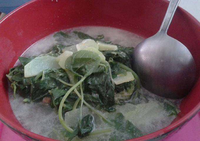 Bobor bayam jipan(labu siam)