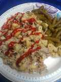 Creamy Cavatappi with pulled Pork