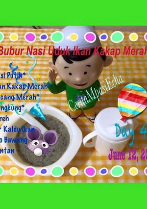 Foto resep Bubur Nasi Uduk Ikan Kakap Merah (Mpasi 7+)