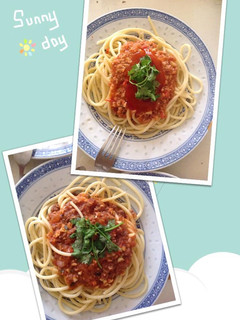 Hình của món Mì Spaghetti Bò Bằm.