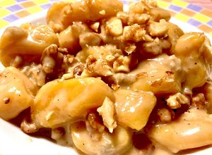 Foto di Gnocchi di zucca al gorgonzola, noci e noce moscata