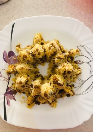 عکسی از دستور عدس پلو