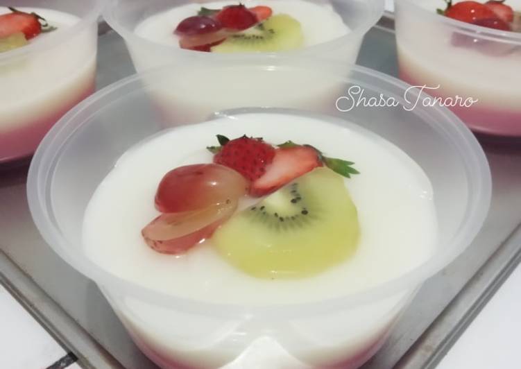 Resep masakan Puding Sutera Buah | Cara Masak Puding Sutera Buah Yang Lezat