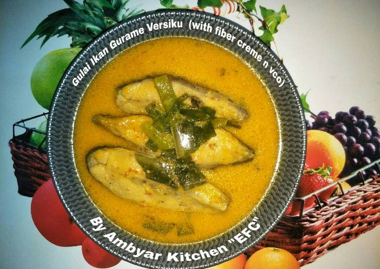 Resep 🐟Gulai Ikan Gurame Dedaunan Versiku (with fiber creme n vco)🍀 Anti Gagal