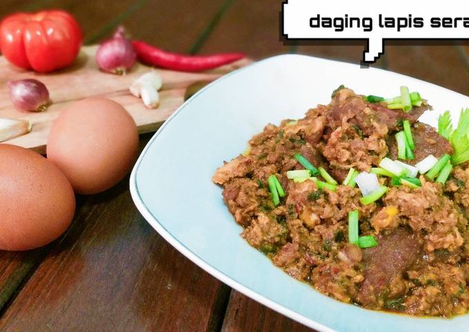 Daging lapis serabut