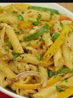 A picture of Chicken Fajita Pasta.