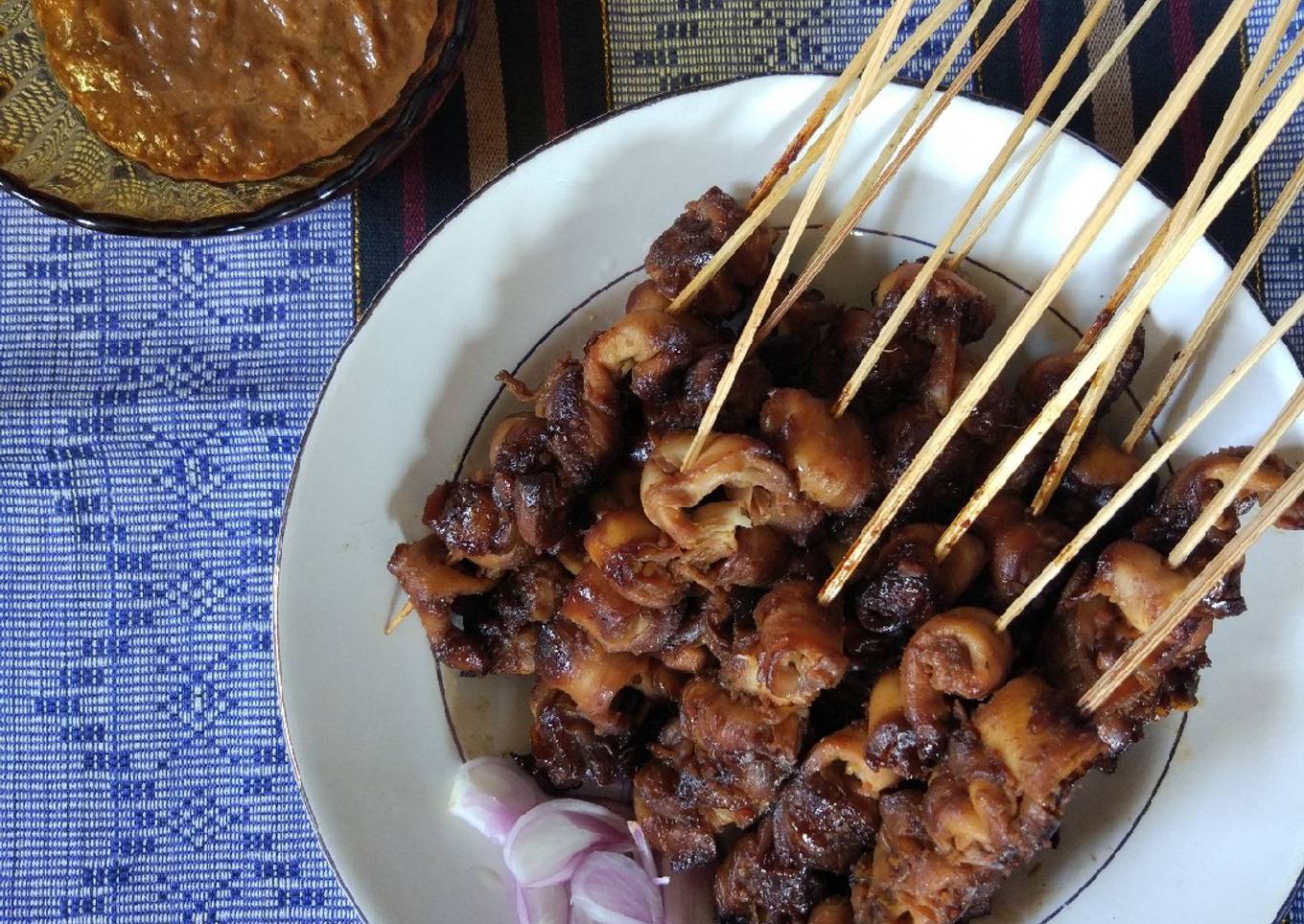 Resep 284. Sate Jamur Bumbu Kacang Anti Gagal