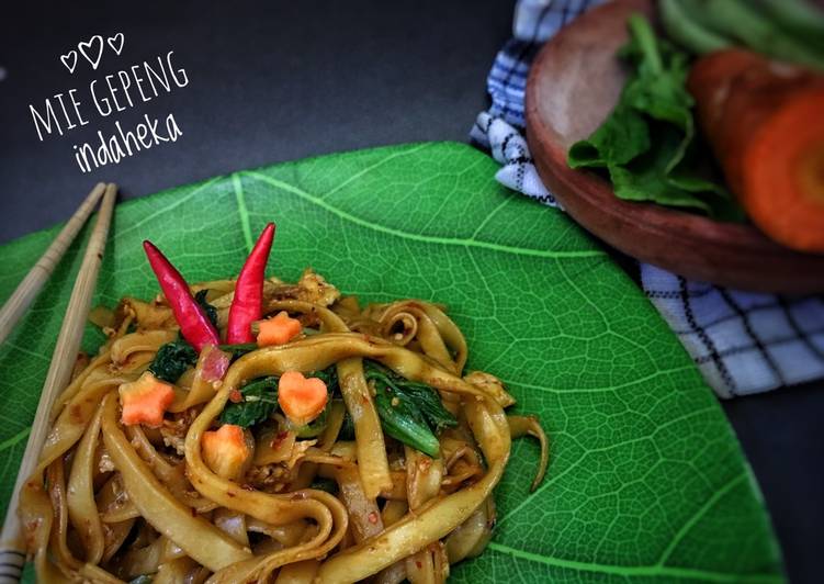 Resep Mie gepeng pedas no MSG yang Menggugah Selera