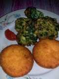 Buñuelos de acelga y pejerrey