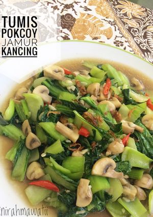 Foto resep Tumis Pokcoy Jamur Kancing