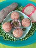 Purple Yam-Matar Pattice