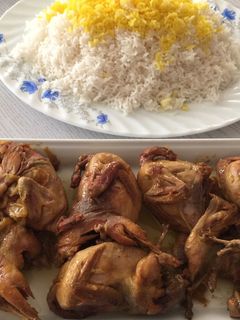 عکسی از دستور بلدرچین سرخ شده