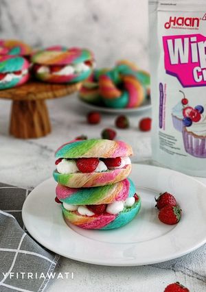 Foto resep Sandwich Rainbow Bagels