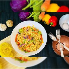 Chicken & Vegetables Stir-Fry Noodles A picture of Chicken & Vegetables Stir-Fry Noodles.